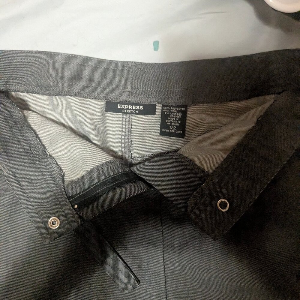 Express short great business skirt.